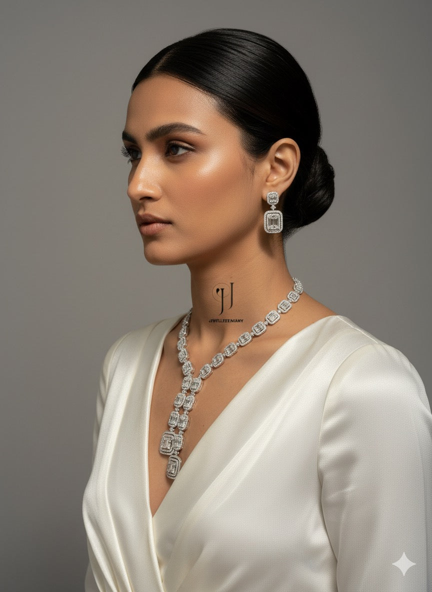 ADARA DIAMOND BAGUETTE NECKLACE N-1037