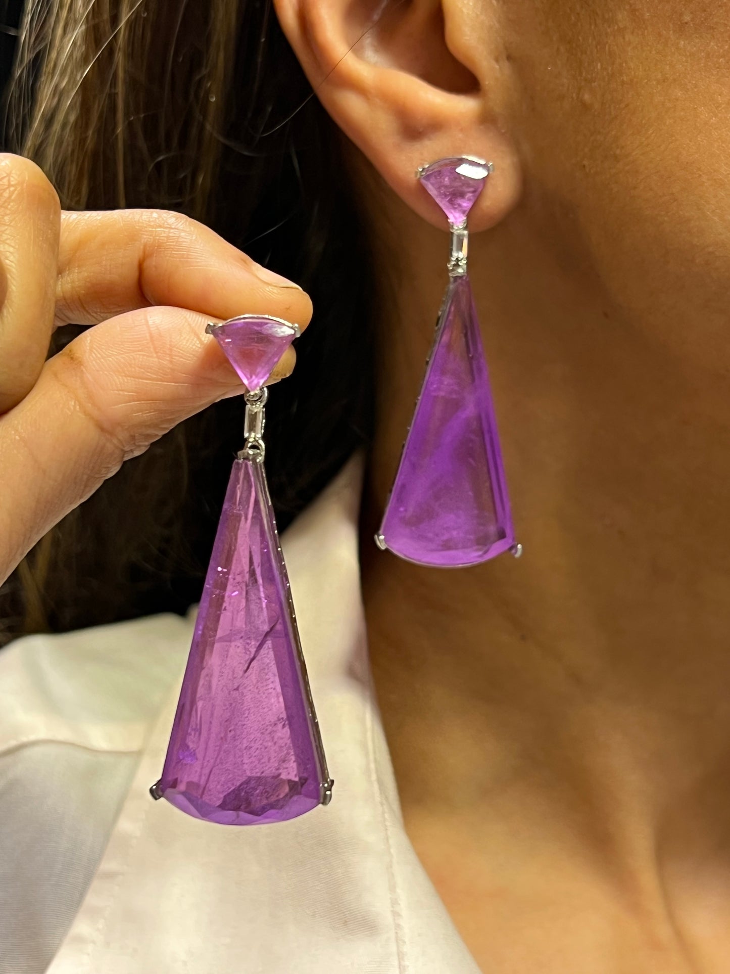 TRIO UNCUT DIAMOND EARRING