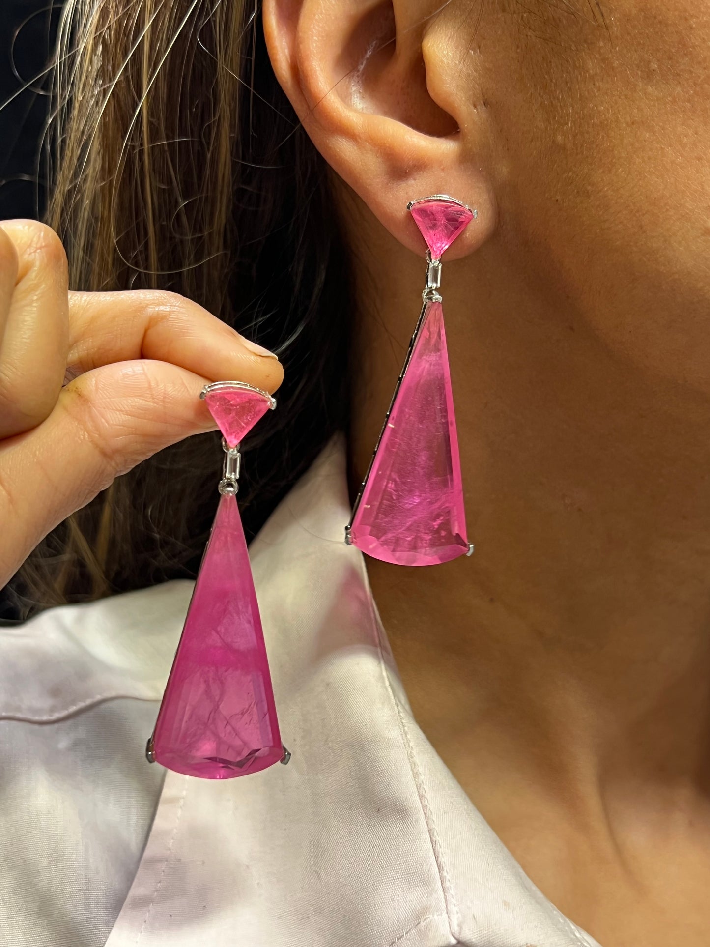 TRIO UNCUT DIAMOND EARRING