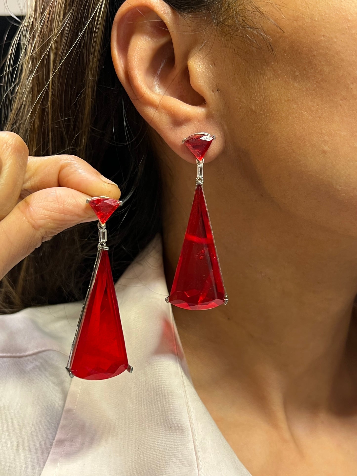 TRIO UNCUT DIAMOND EARRING