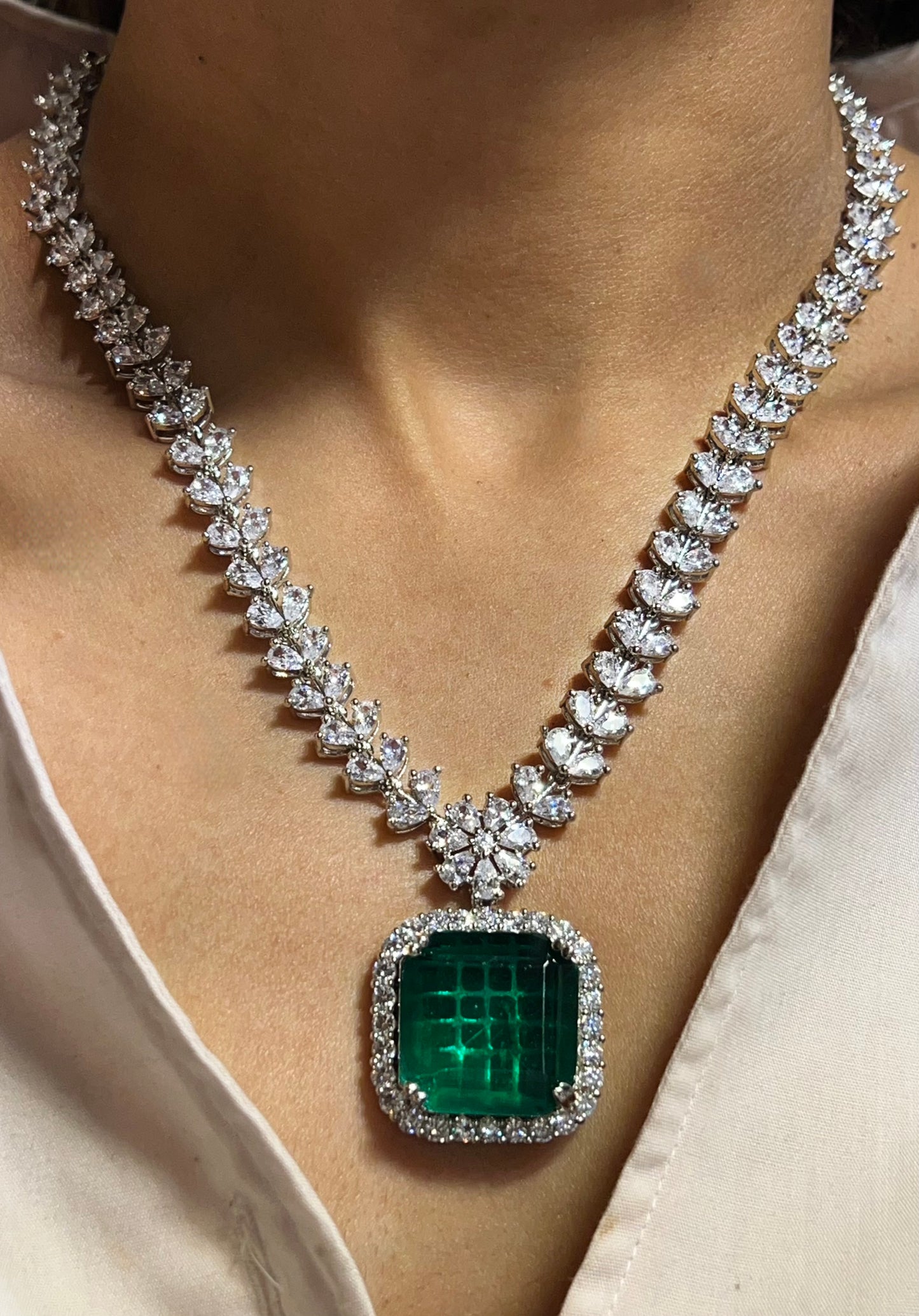 DIANA CZ DIAMOND NECKLACE N-1234
