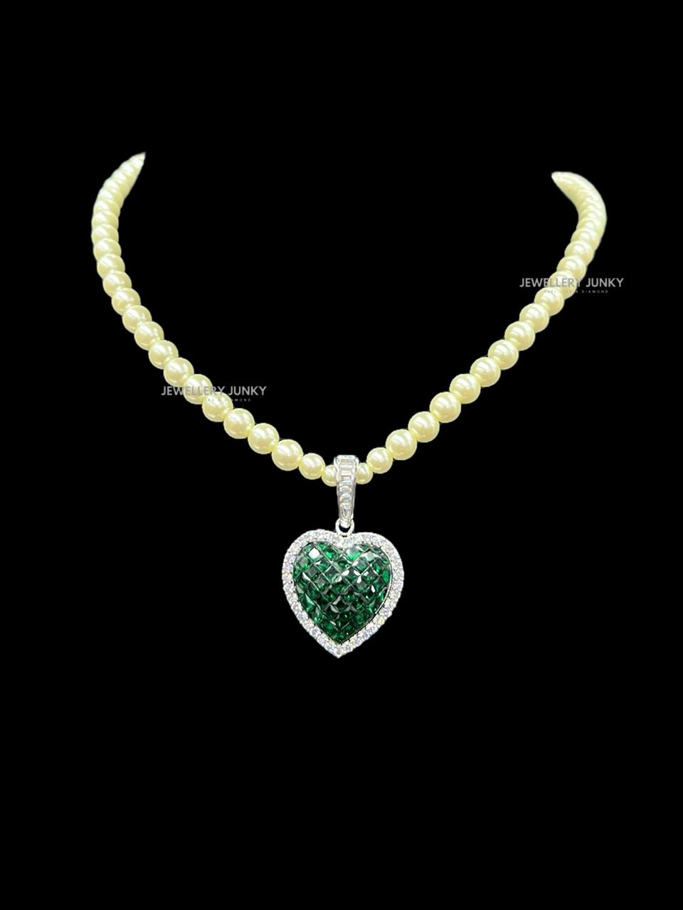 ROWENA PEARL DIAMOND NECKLACE