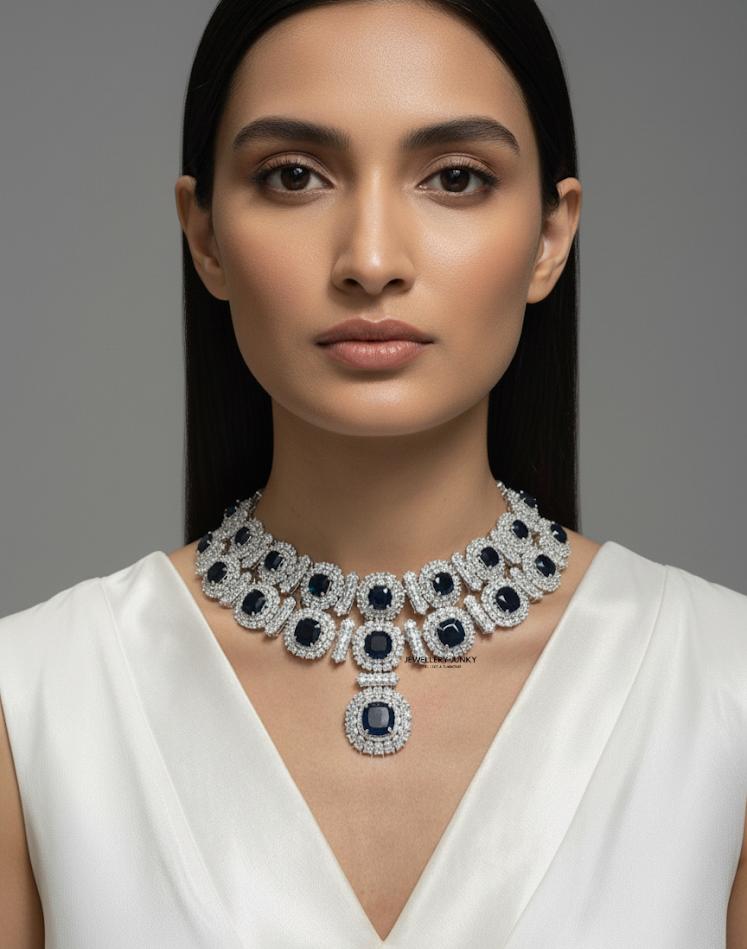 AMIYA DIAMOND EMERALD NECKLACE N-1044