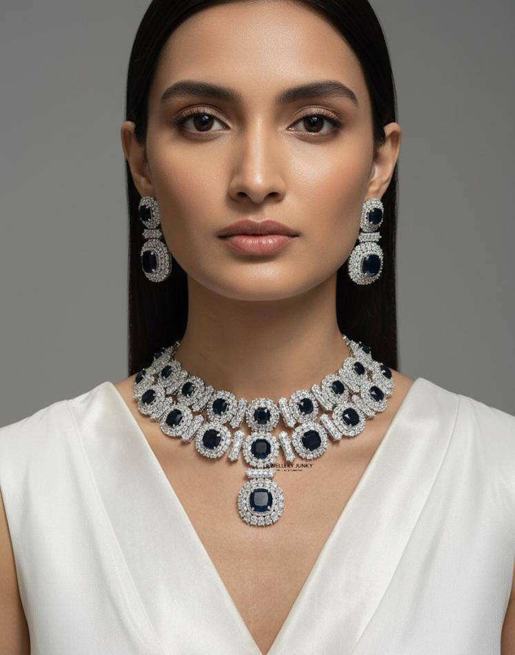 AMIYA DIAMOND EMERALD NECKLACE N-1044