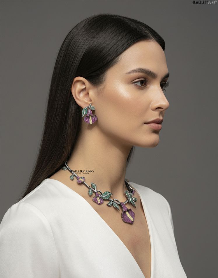 ZOFFANY INVISIBLE FLORAL NECKLACE