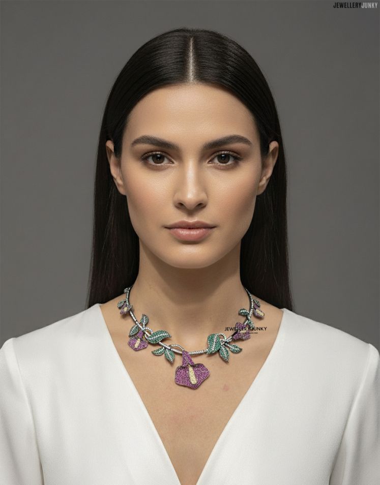 ZOFFANY INVISIBLE FLORAL NECKLACE