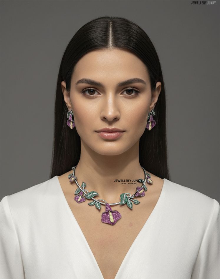 ZOFFANY INVISIBLE FLORAL NECKLACE
