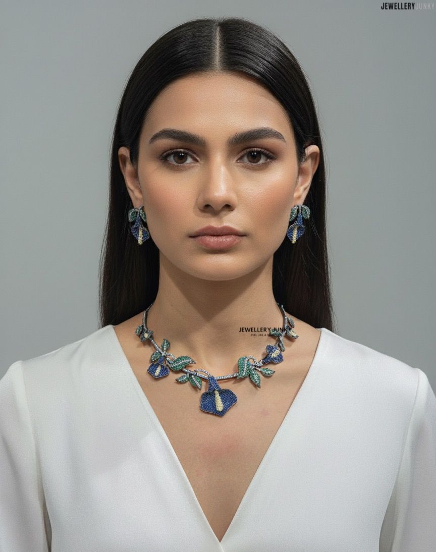 ZOFFANY INVISIBLE FLORAL NECKLACE