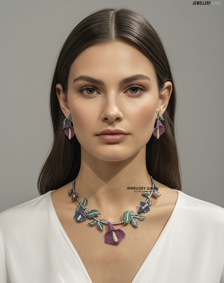 ZOFFANY INVISIBLE FLORAL NECKLACE