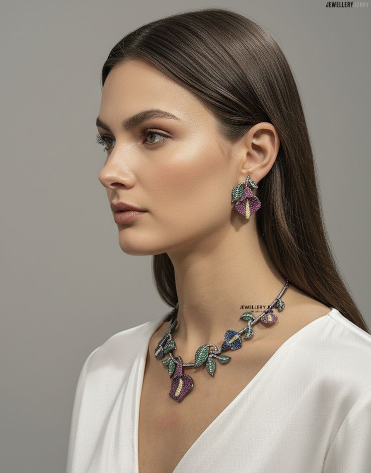 ZOFFANY INVISIBLE FLORAL NECKLACE