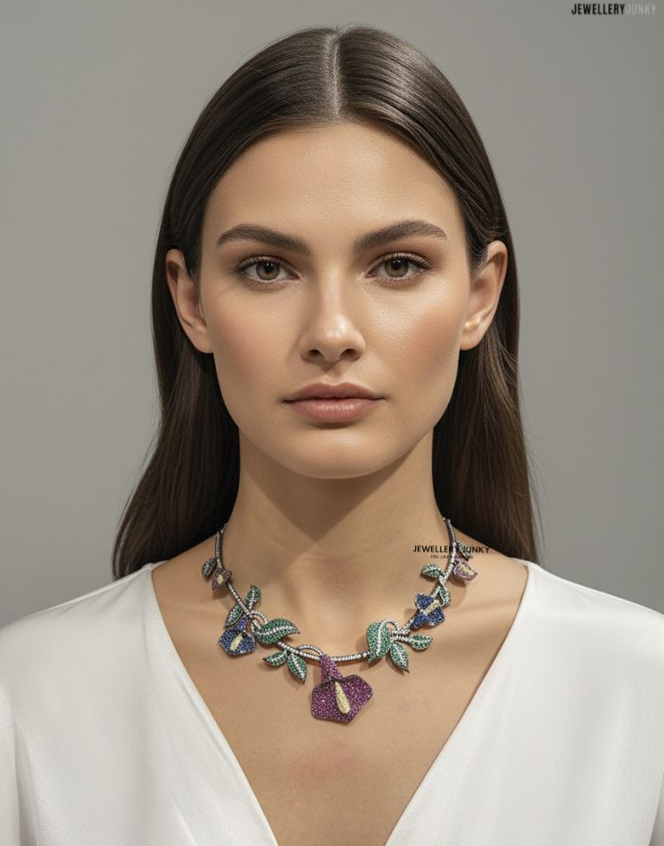 ZOFFANY INVISIBLE FLORAL NECKLACE