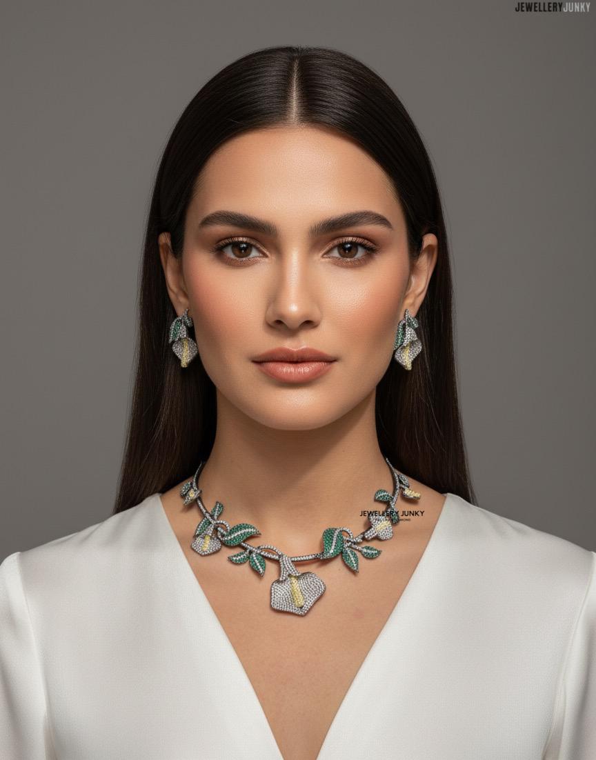 ZOFFANY INVISIBLE FLORAL NECKLACE