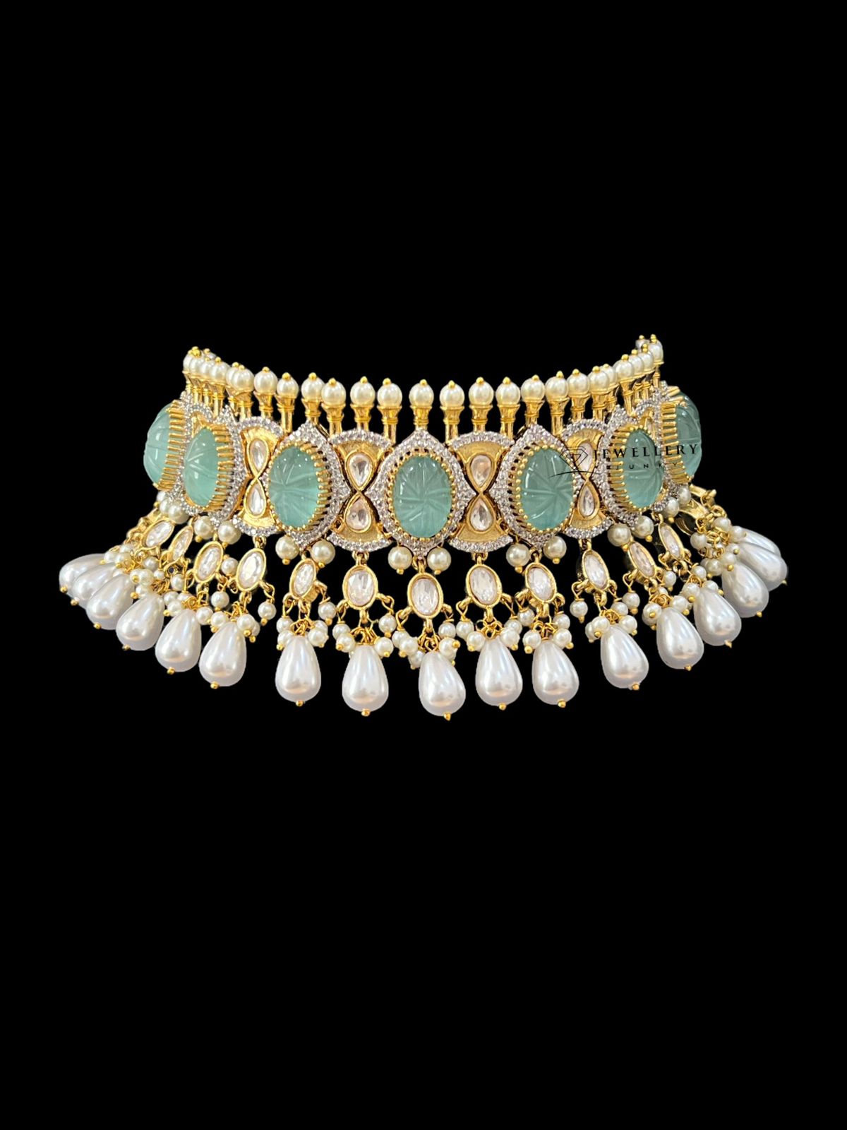 SHYA GOLD KUNDAN NECKLACE