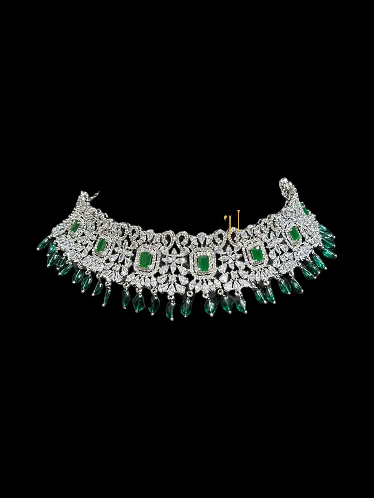 TANNA CZ DIAMOND CHOKER NECKLACE