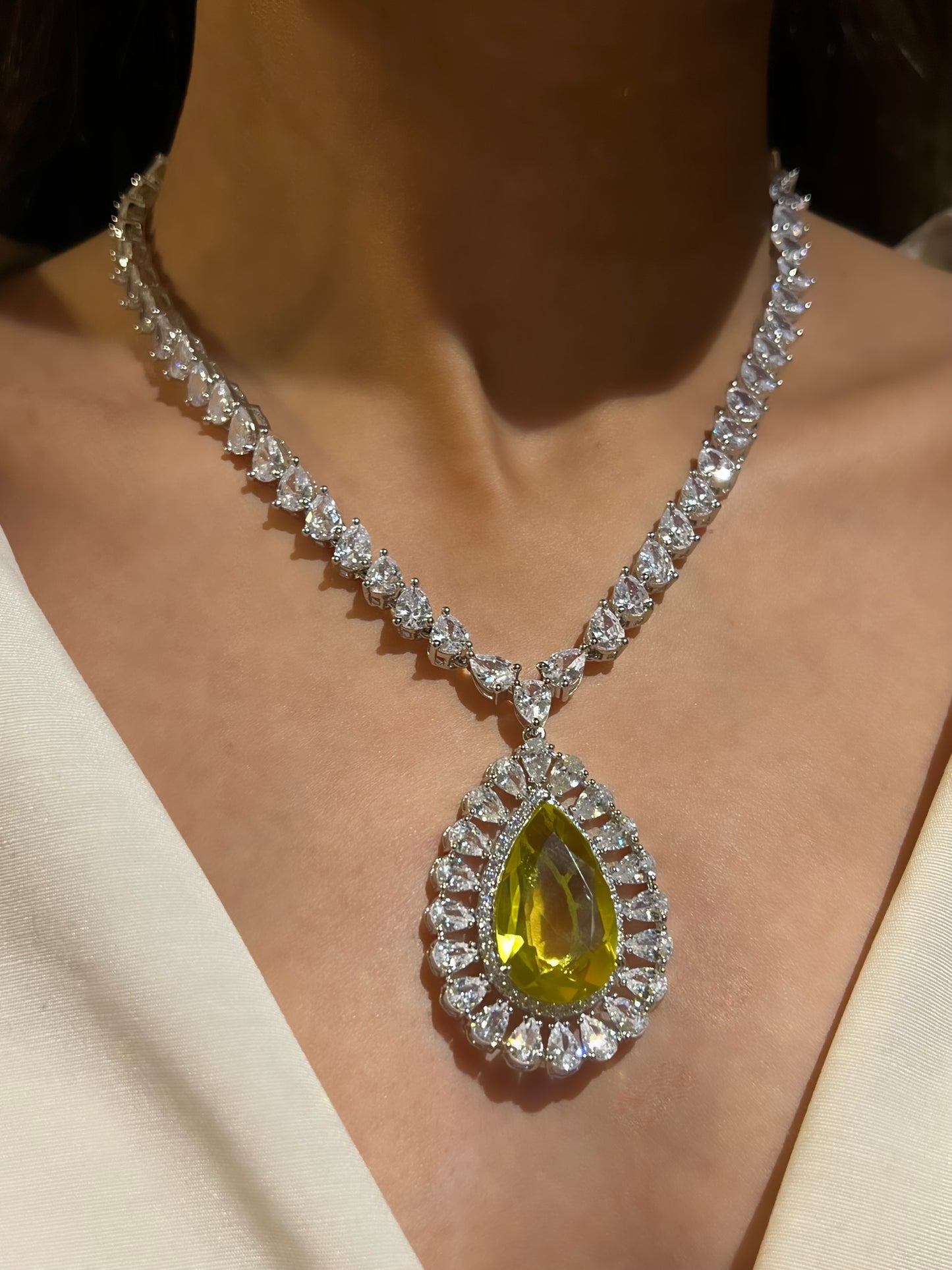 SABA CZ DIAMOND NECKLACE