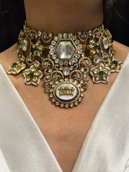 RABIA KUNDAN VICTORIAN NECKLACE