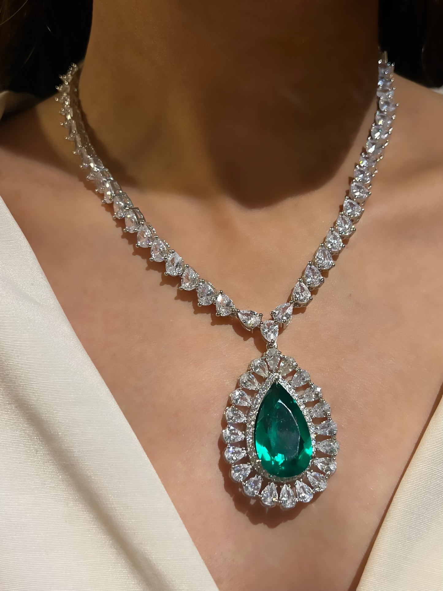 SABA CZ DIAMOND NECKLACE