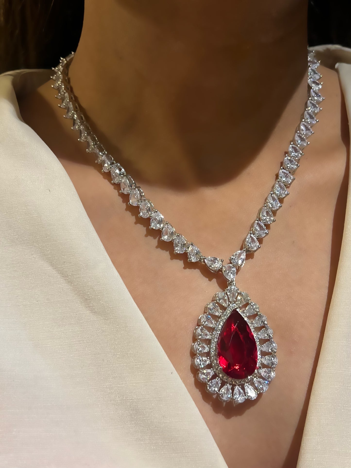 SABA CZ DIAMOND NECKLACE