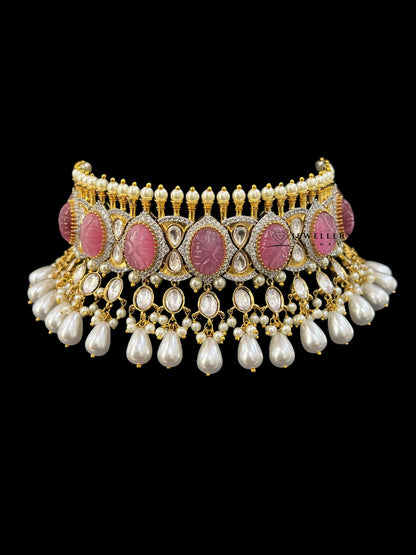 SHYA GOLD KUNDAN NECKLACE