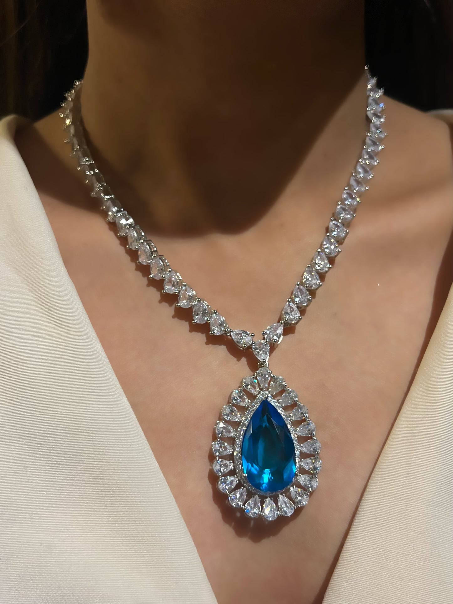 SABA CZ DIAMOND NECKLACE