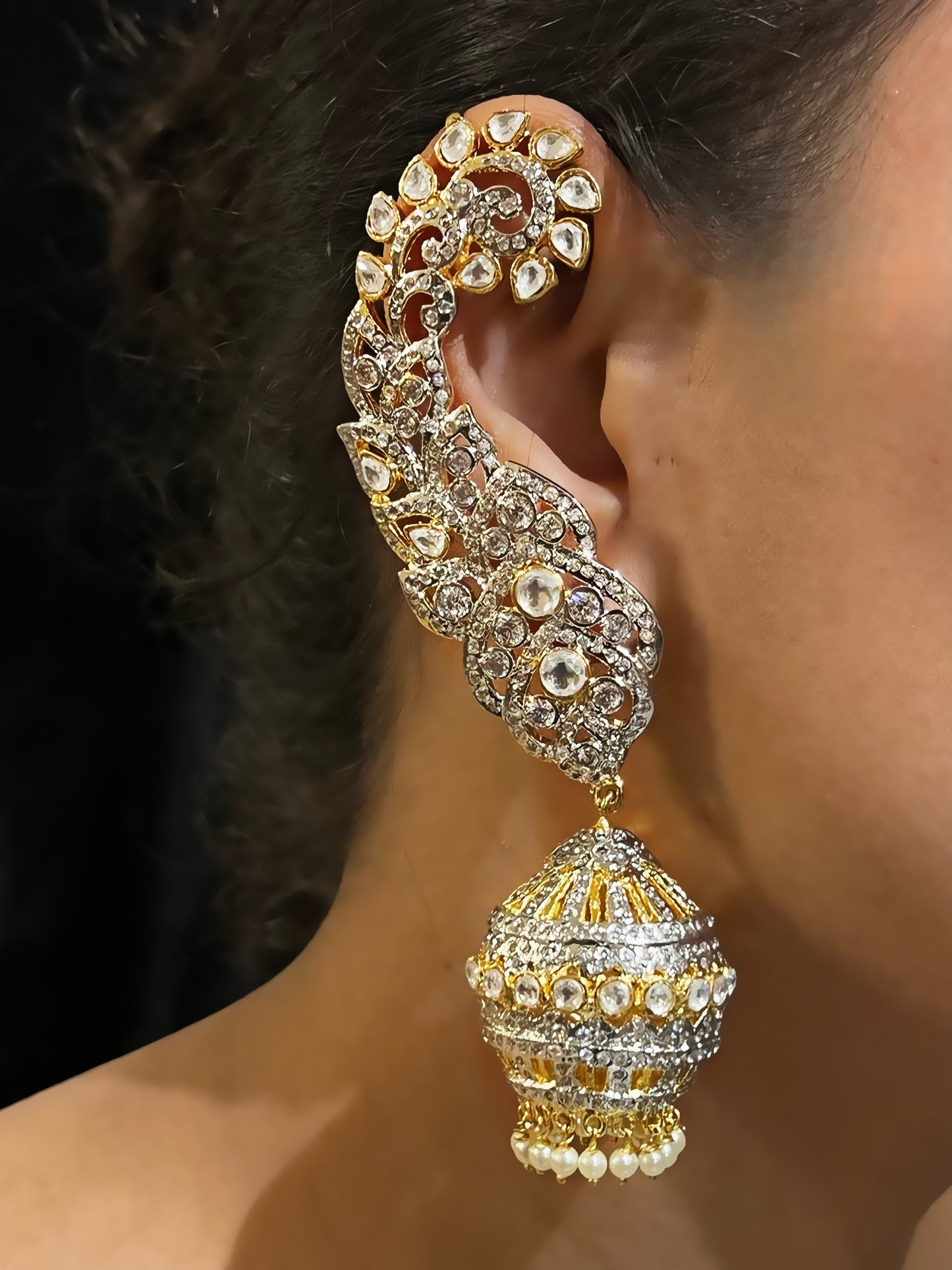 SHABANA KUNDAN JUMKI EARRING