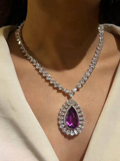 SABA CZ DIAMOND NECKLACE