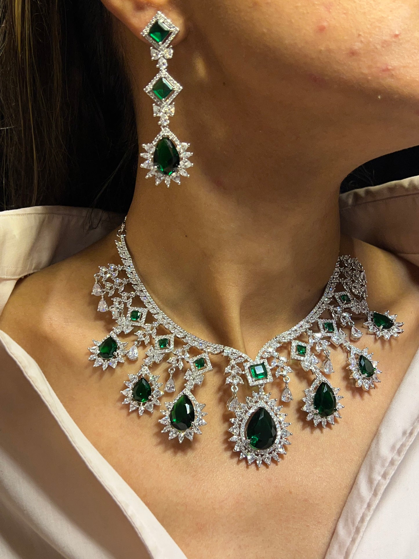 ZOHREH CZ DIAMOND NECKLACE