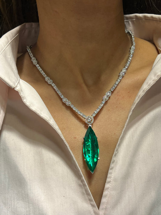 GLORIA CZ DIAMOND NECKLACE