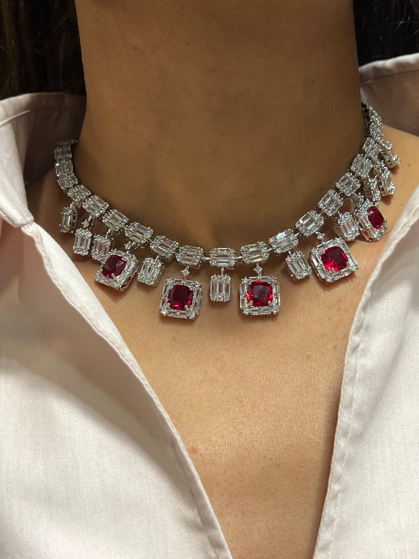 JEEMA CZ DIAMOND NECKLACE