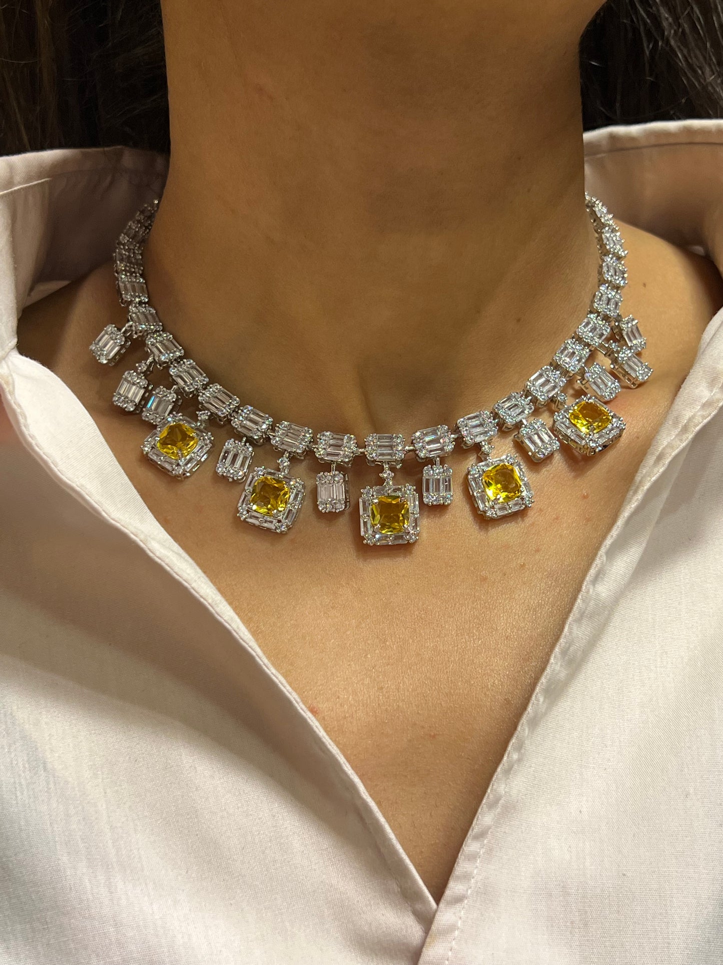 JEEMA CZ DIAMOND NECKLACE