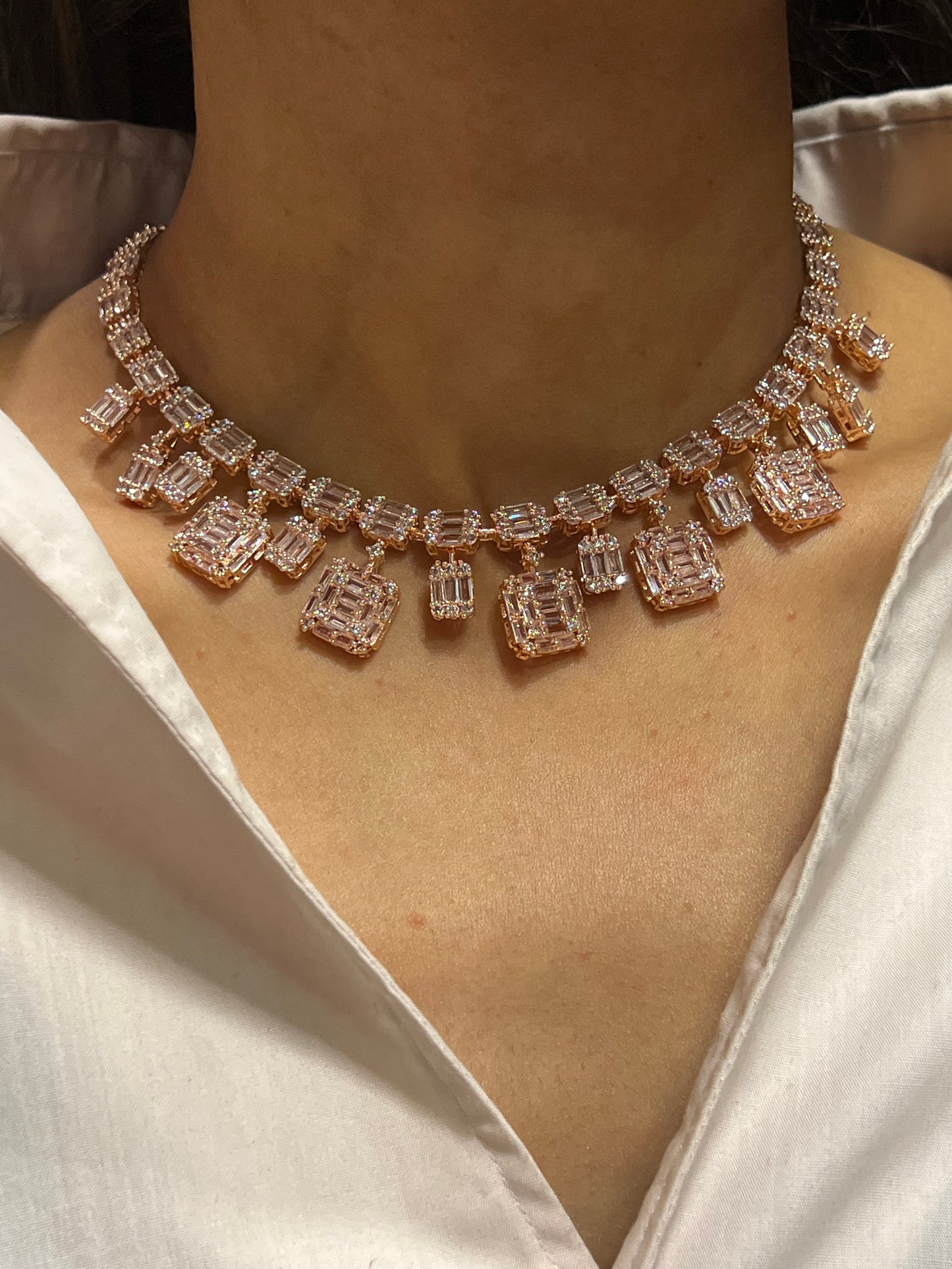 JEEMA CZ DIAMOND NECKLACE