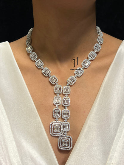 ADARA DIAMOND BAGUETTE NECKLACE N-1037