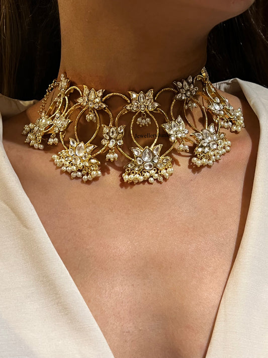 SHIFA LOTUS KUNDAN NECKLACE