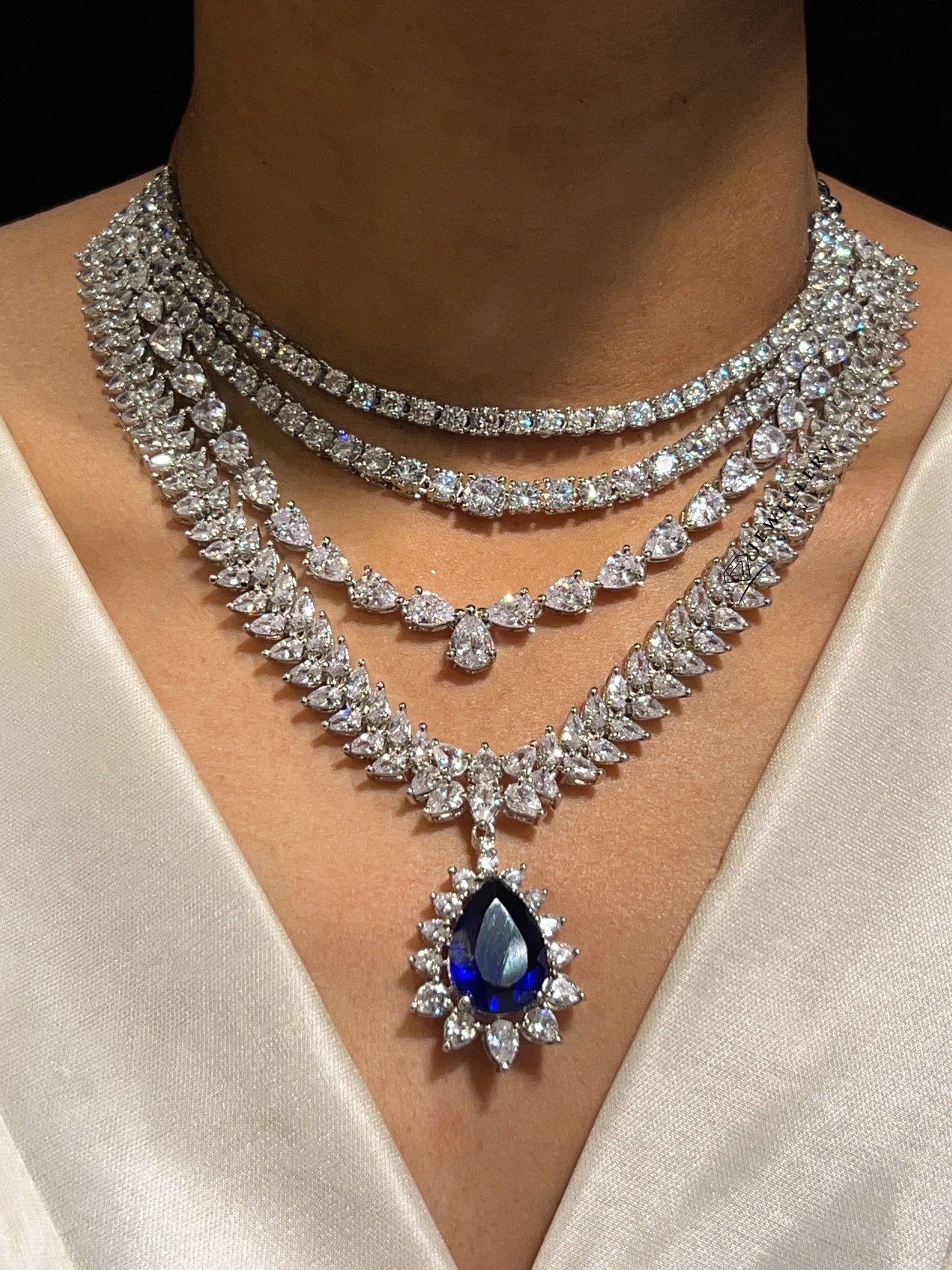 MIRANDA DIAMOND LAYERED NECKLACE