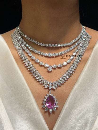 MIRANDA DIAMOND LAYERED NECKLACE