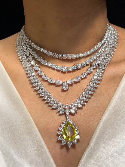 MIRANDA DIAMOND LAYERED NECKLACE