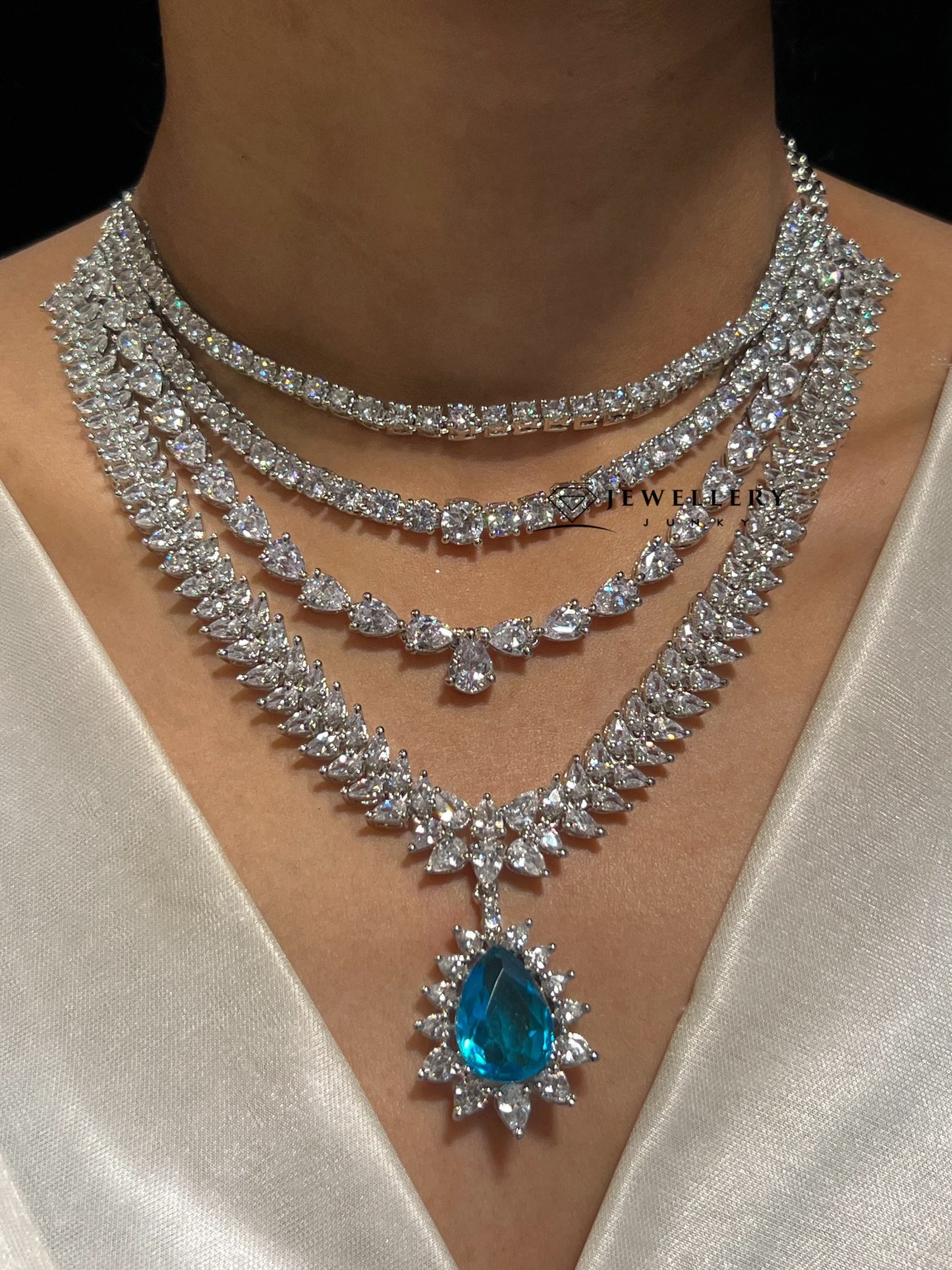 MIRANDA DIAMOND LAYERED NECKLACE