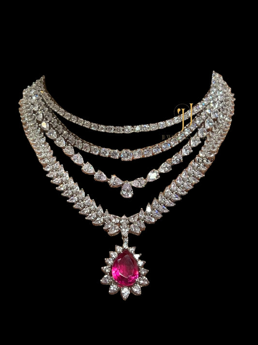 MIRANDA DIAMOND LAYERED NECKLACE