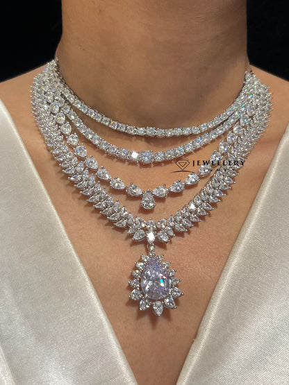 MIRANDA DIAMOND LAYERED NECKLACE