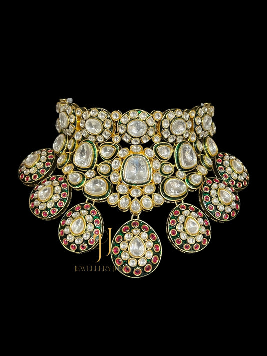 TAAZ UNCUT POLKI KUNDAN NECKLACE