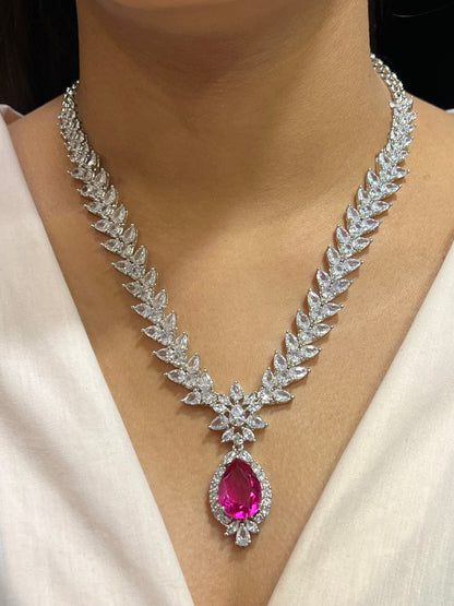 TRISHA CZ DIAMOND NECKLACE