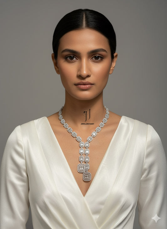 ADARA DIAMOND BAGUETTE NECKLACE N-1037