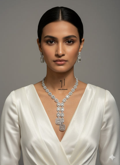 ADARA DIAMOND BAGUETTE NECKLACE N-1037