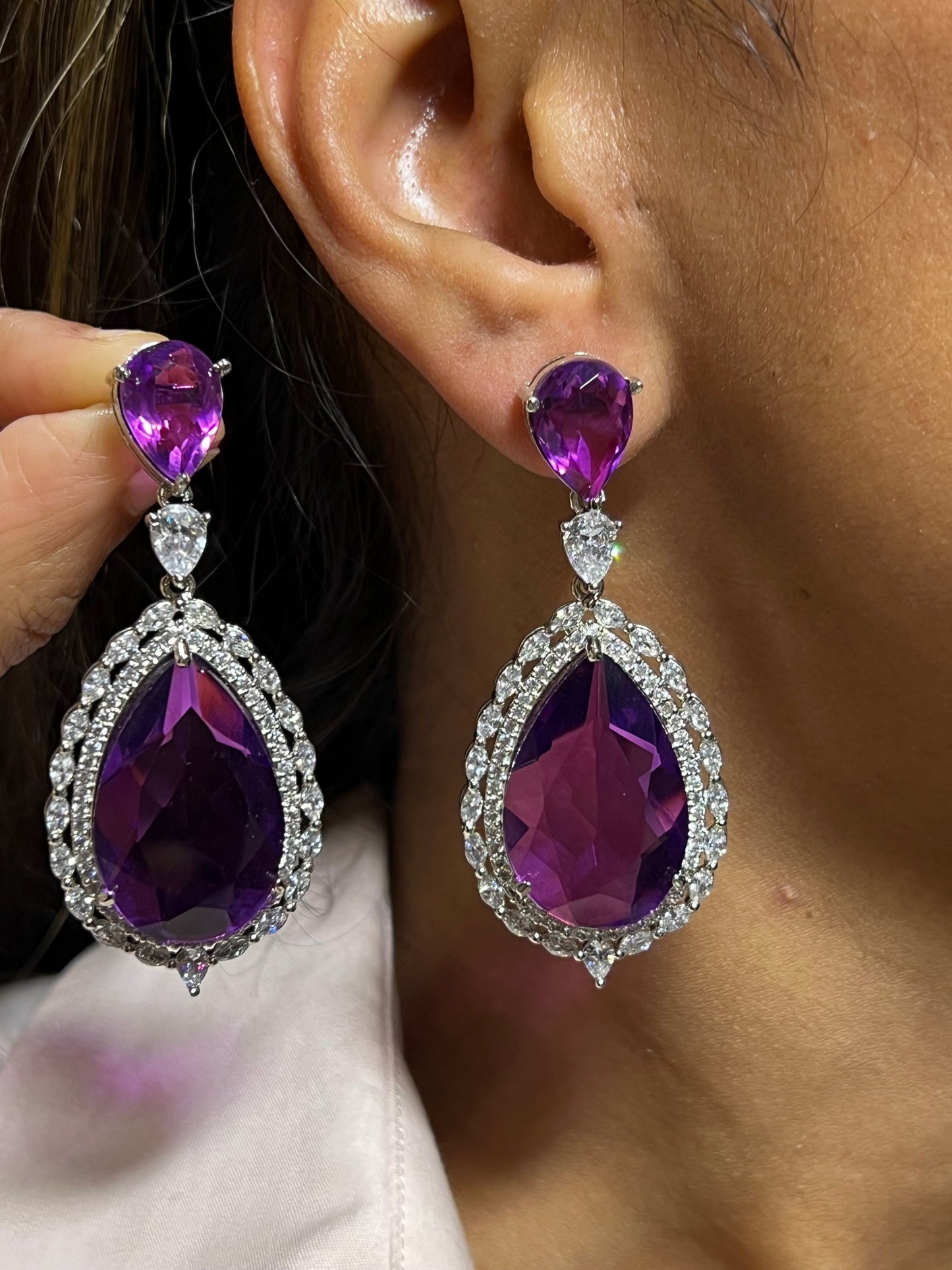 Arshia Diamond Drop Earrings