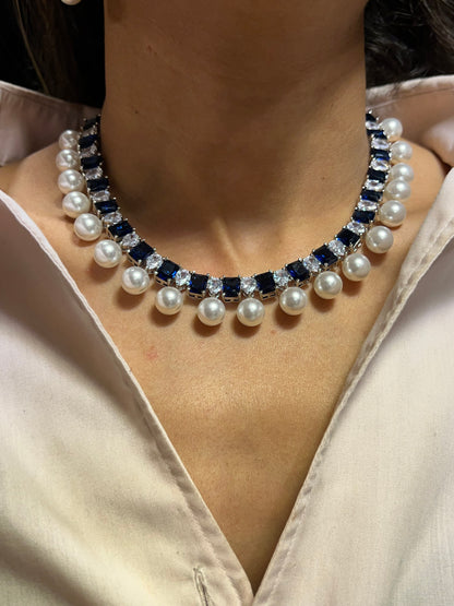 SOHA DIAMOND PEARL NECKLACE