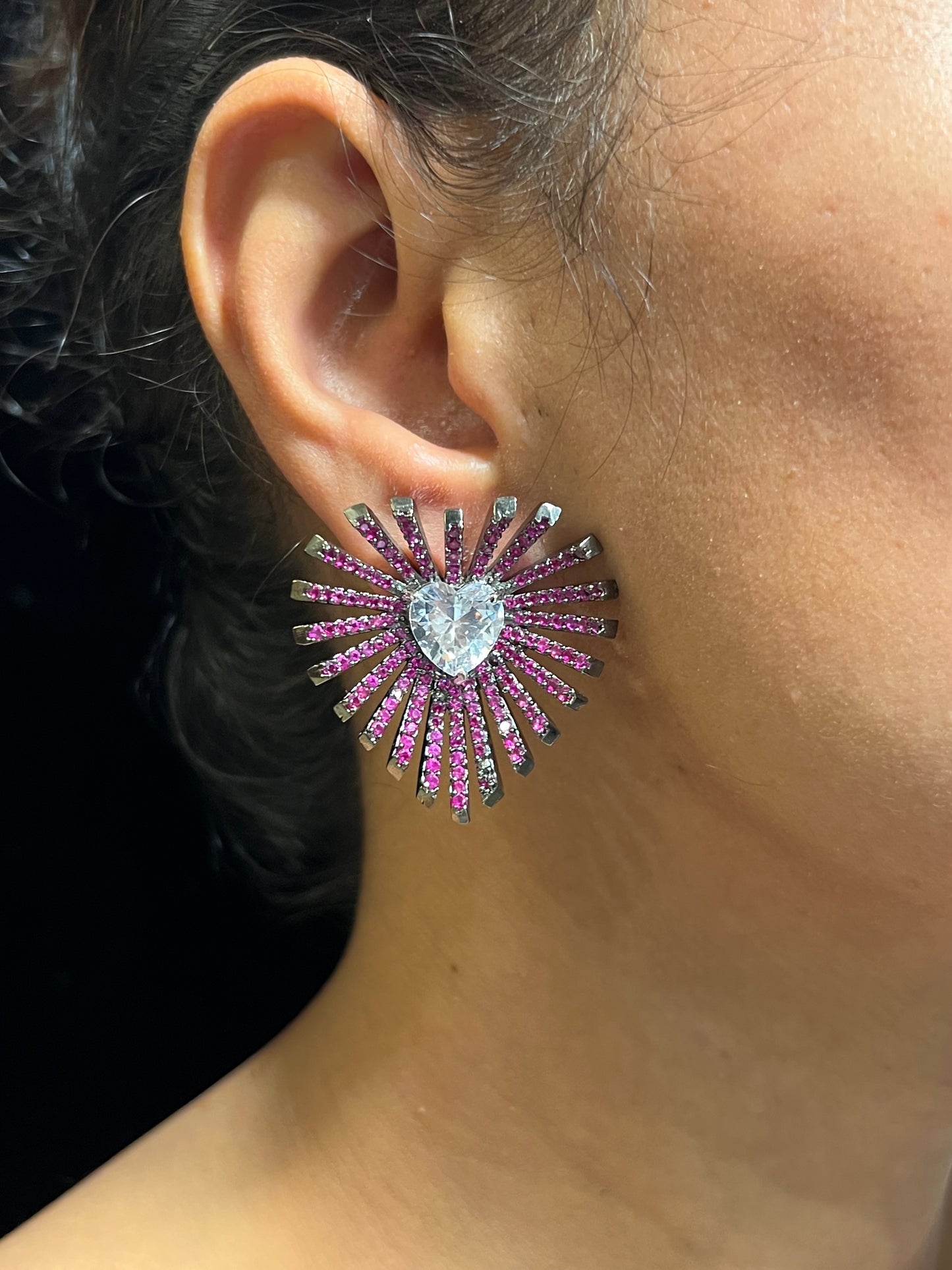 MAYA NANO DIAMOND HOOP EARRING E-1013