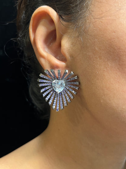MAYA NANO DIAMOND HOOP EARRING E-1013