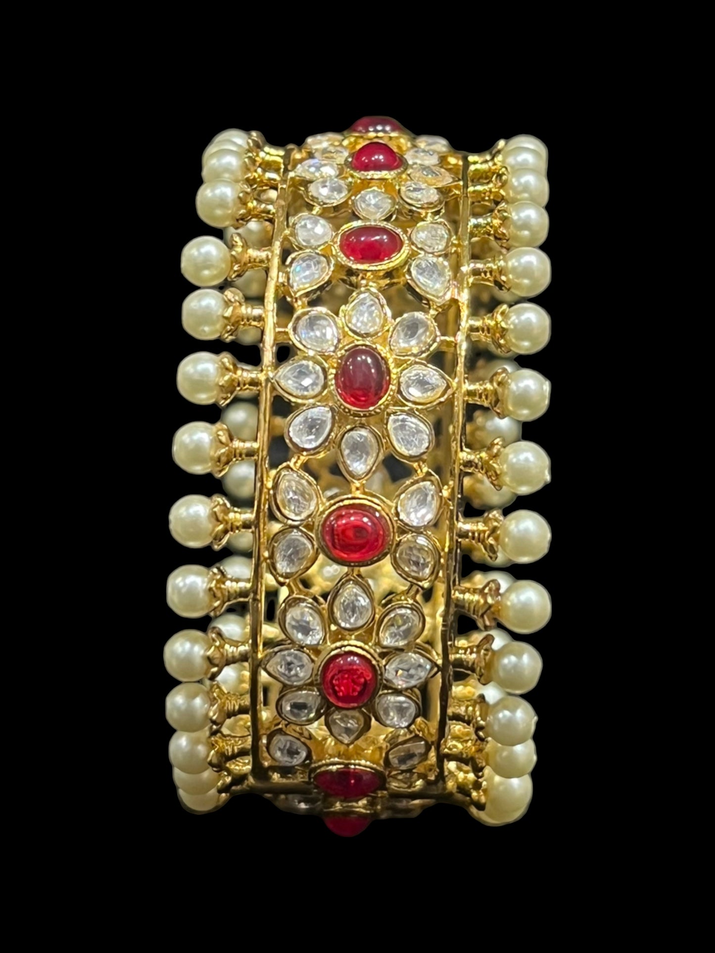 Maya Ruby Kundan Bangle