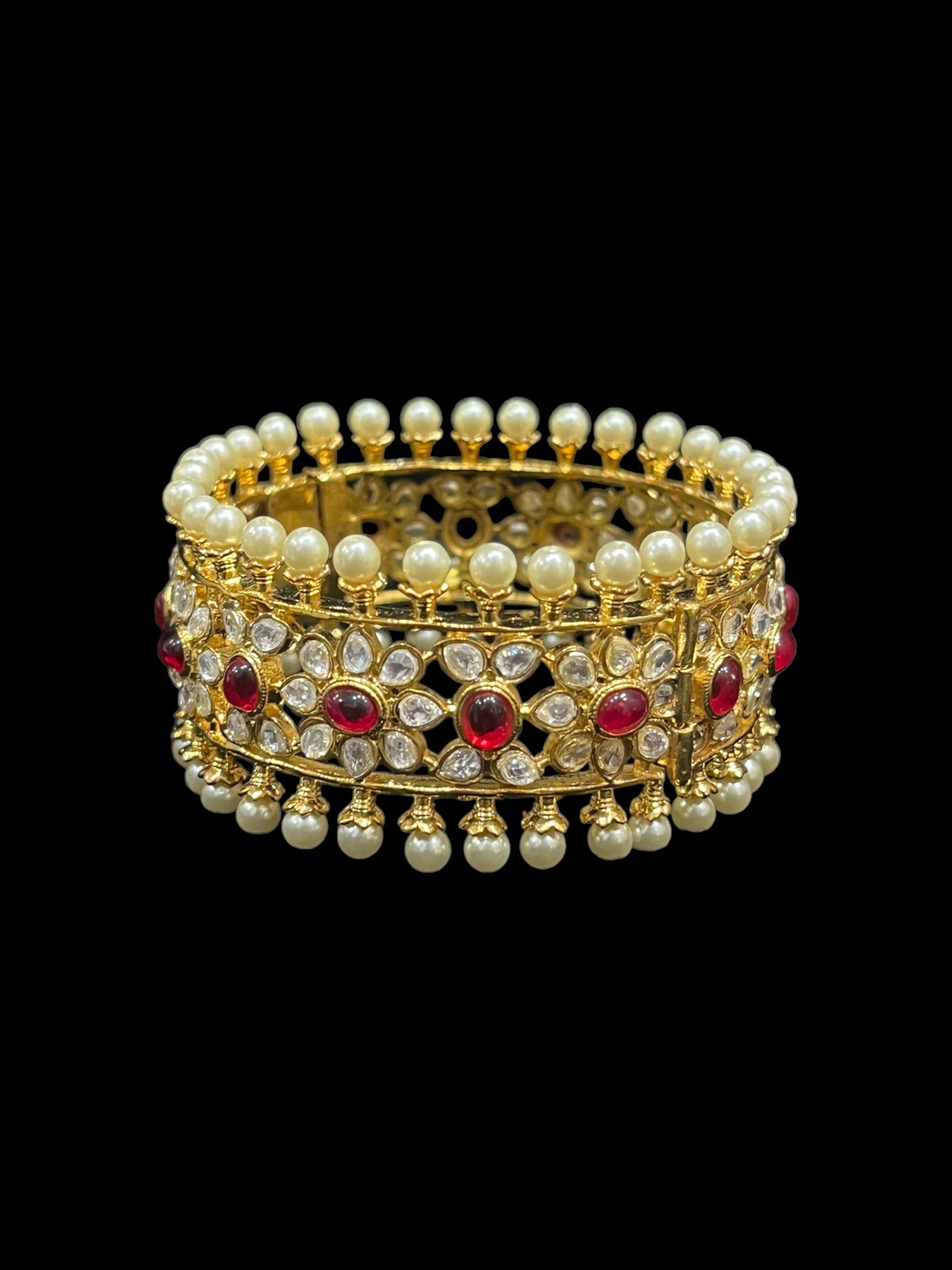 Maya Ruby Kundan Bangle