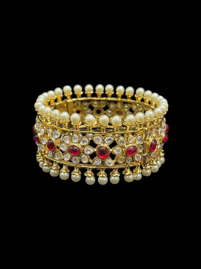 Maya Ruby Kundan Bangle